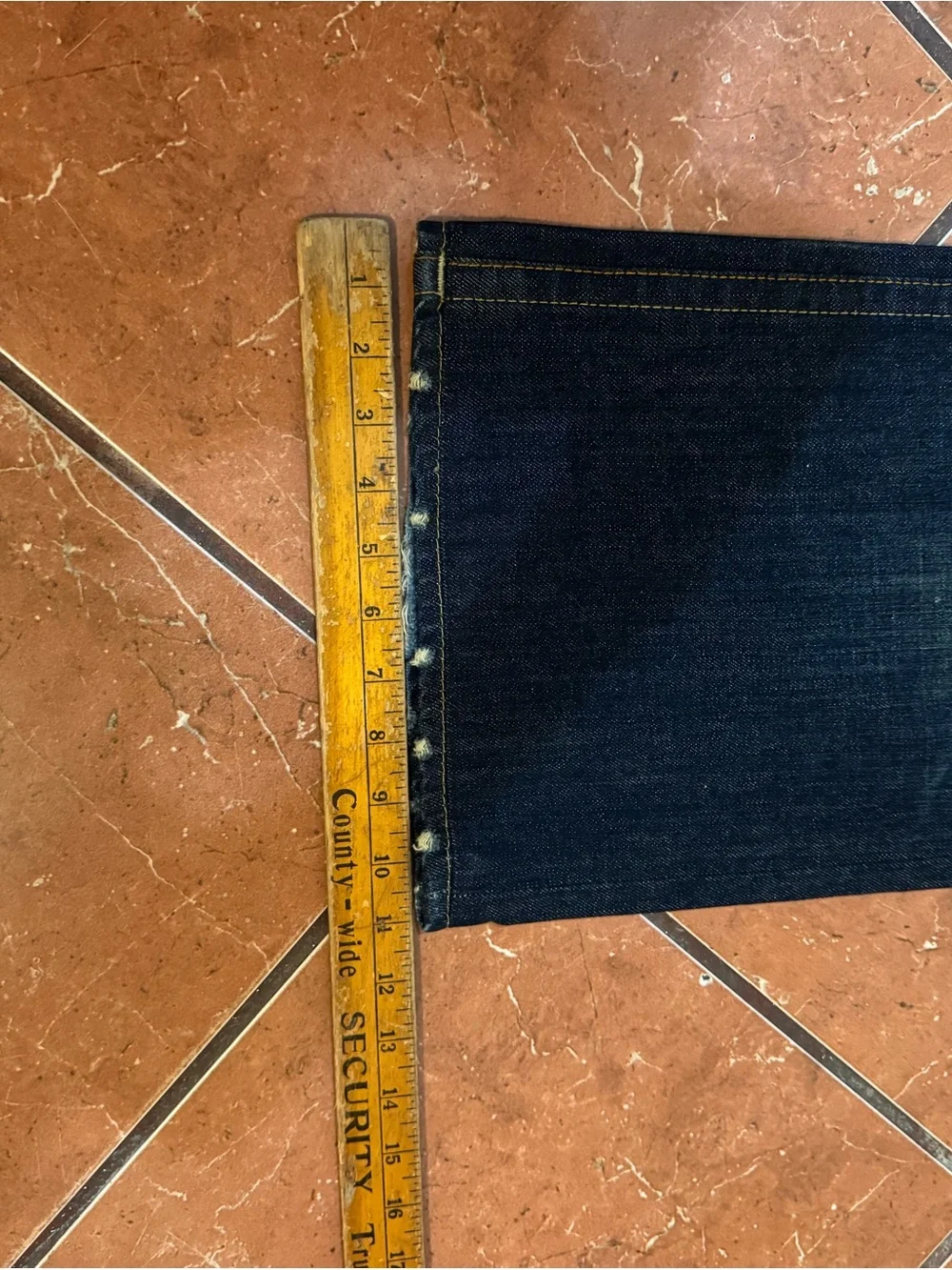 True Religion Dark Blue Wide Leg Jeans